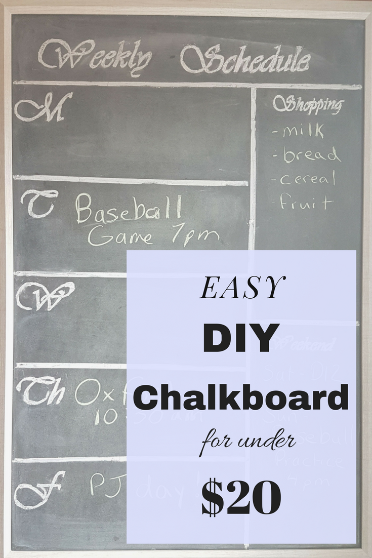 Easy DIY Chalkboard for under $20!!